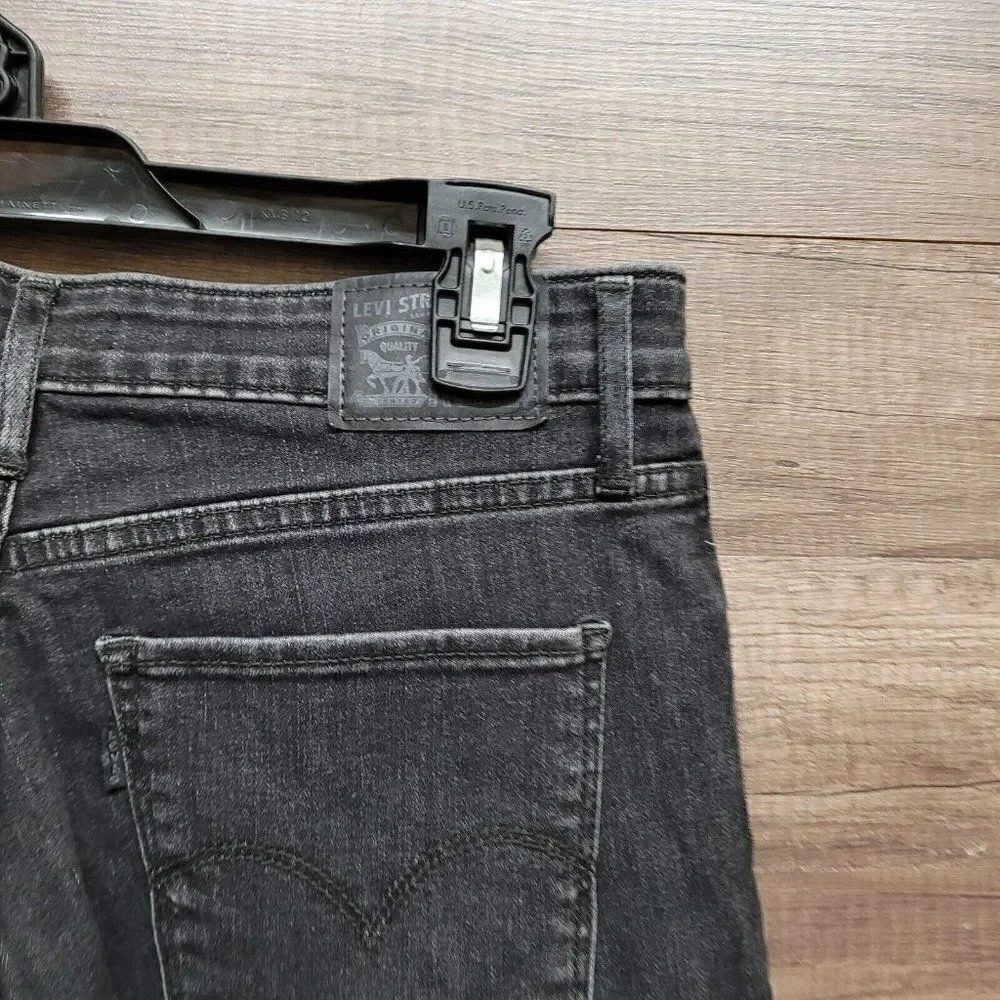 Levi's 721 High‎ Rise Skinny Ankle Jeans Size 31 Womens Black Charcoal Wash